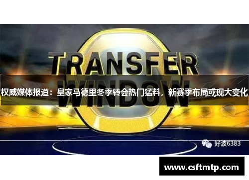 权威媒体报道：皇家马德里冬季转会热门猛料，新赛季布局或现大变化
